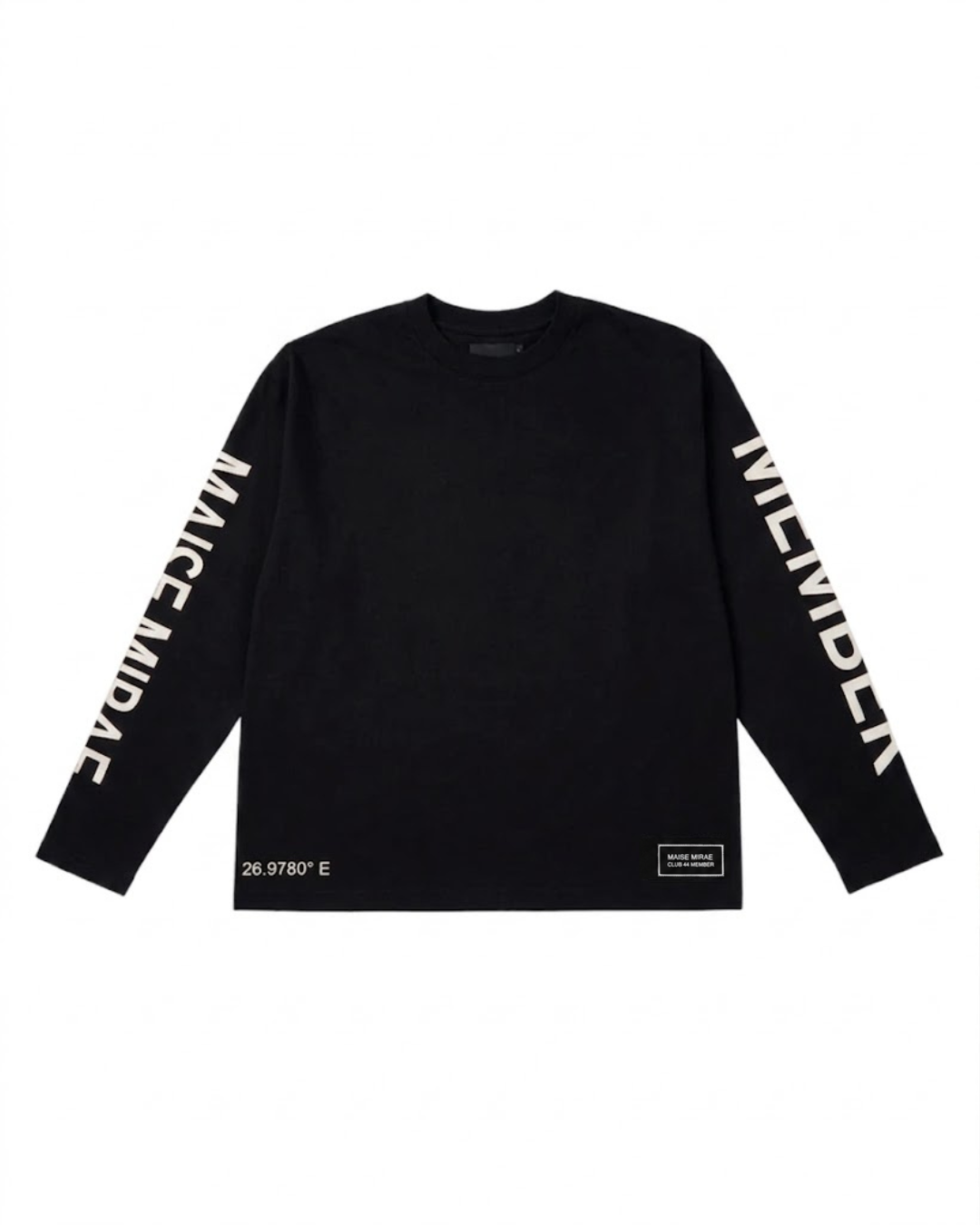 Mapped Seoul signature long sleeve - Black