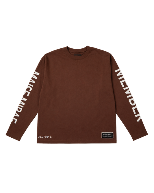 Mapped Seoul signature long sleeve - Brown
