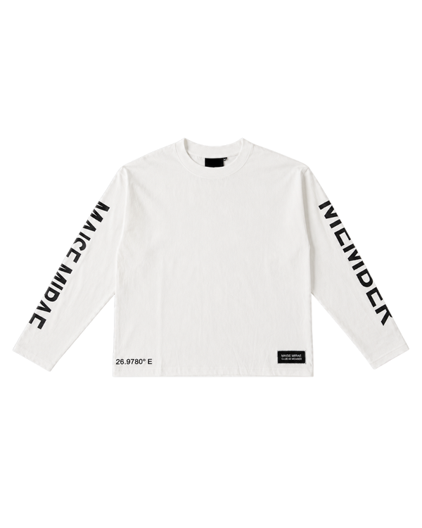 Mapped Seoul signature long sleeve - White